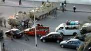 Egito: brasileiras filmam tanques na rua da janela do hotel