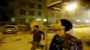 Vídeo mostra correria após queda de prédios no centro do Rio