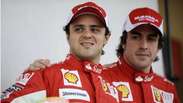 Massa e Alonso se divertem numa Ferrari 458 em Barcelona