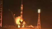 Veja lançamento da espaçonave russa Soyuz