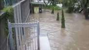 Internauta Celso Destefano registra inundações na cidade de Praga