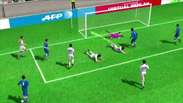 Veja em 3D gols da virada da Itália sobre Japão