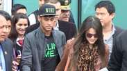 Neymar e Marquezine são assediados no Peru; assista