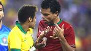 Felipão discorda da fama de "cai-cai" de Neymar