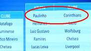 CBF comete gafe e convoca Paulinho "do Corinthians" no telão