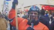 Fãs de Broncos e Seahawks animam ruas de Nova York; veja