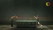 Robô enfrenta profissional de ping pong em vídeo