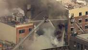 Prédio desaba em Nova York; bombeiros receberam denúncia de explosão