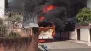 Ônibus é incendiado durante reintegração de posse no RJ