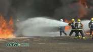 Simulação de incêndio marca treinamento no Aeroporto de Foz para Copa
