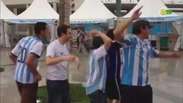 No Maracanã, argentinos provocam Pelé