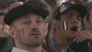 Franceses cantam hino e comemoram vitória em bar no RS