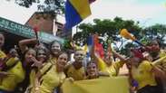 Colombianos comemoram classificação