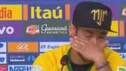 Chorando, Neymar diz: "poderia estar em uma cadeira de rodas"
