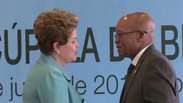 Dilma recebe líderes de países do Brics em Fortaleza