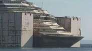 Costa Concordia segue para Gênova para ser desmontado