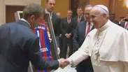 Papa recebe elenco do Bayern após "massacre" em Roma