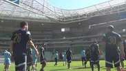 Casa nova! Palmeiras faz primeiro treino no Allianz Parque