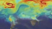 Animação da Nasa mostra rotas do CO2 ao redor do planeta