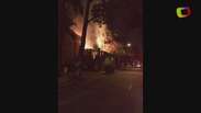 Alojamento de operários pega fogo na zona oeste de São Paulo