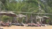 Praias na Tailândia estão lotadas 10 anos após tsunami