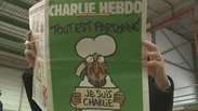 Charlie Hebdo chega aos centros de distribuição na França