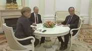 Ucrânia: Hollande, Merkel e Putin se reúnem por plano de paz