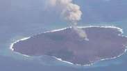 Cresce ilha vulcânica que surgiu em 2013