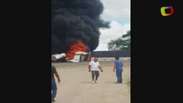 Carreta pega fogo e mata três pessoas na BR-101, em Sergipe