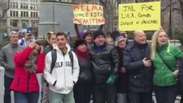 Protestos contra o governo chegam a Nova York