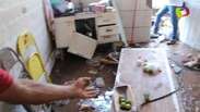 Família tem casa destruída por temporal em São Paulo