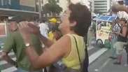 SP: manifestante fica indignada com apologia aos militares
