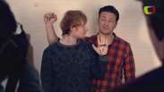 Ed Sheeran e Jamie Oliver gravam clipe pela alimentação saudável; assista