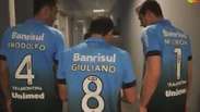 Jogadores do Grêmio apresentam nova camiseta para 2015
