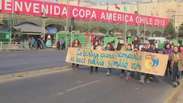 Copa América: como é cobrir um protesto no Chile
