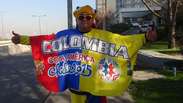 Colombiano "acampa" em hotel para ver Seleção Brasileira 