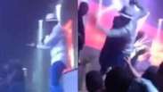 MC Nego do Borel briga com fã e pula do palco no RJ