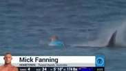 Surfista é atacado por tubarões 'ao vivo': veja