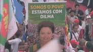 Manifestantes pró-Dilma criticam ajuste fiscal
