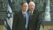 Ban Ki-moon chega a Israel e Palestina para tentar diminuir a tensão