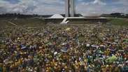 Manifestantes contra governo Dilma protestam Brasil afora