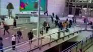 Vídeo mostra passageiros fugindo em pânico do aeroporto de Bruxelas
