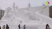 Festival de gelo no Japão reúne esculturas impressionantes