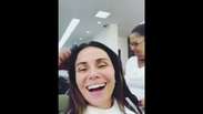 Tratamento nos cabelos de Giovanna Antonelli, à base de fogo, custa R$1000.Vídeo