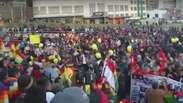 Bolivianos protestam contra proposta de reeleição de Morales