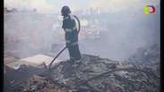 Incêndio destrói dezenas de casas na 2ª maior favela de SP