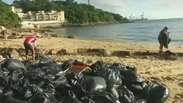 Vazamento de óleo de palma interdita praias em Hong Kong