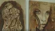 Artista iraquiano usa café para criar pinturas únicas