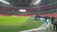 Futebol: seleção treina no estádio de Wembley em Londres