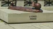 Estátua de Messi é derrubada na Argentina